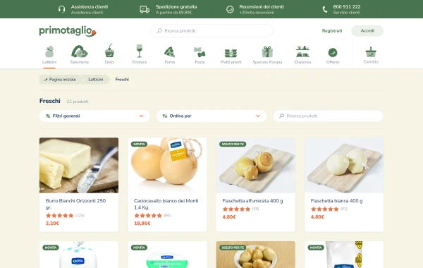 Primotaglio - Prodotti freschi a casa tua